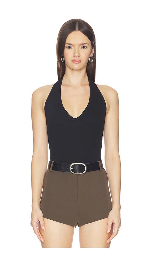 clyque calli bodysuit in black.