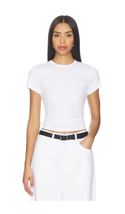 clyque morgan tee in white.