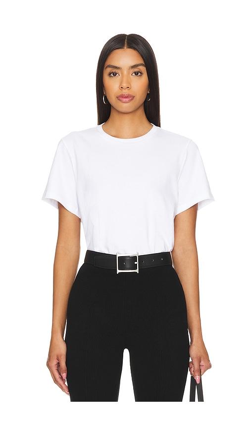 clyque walker tee in white.