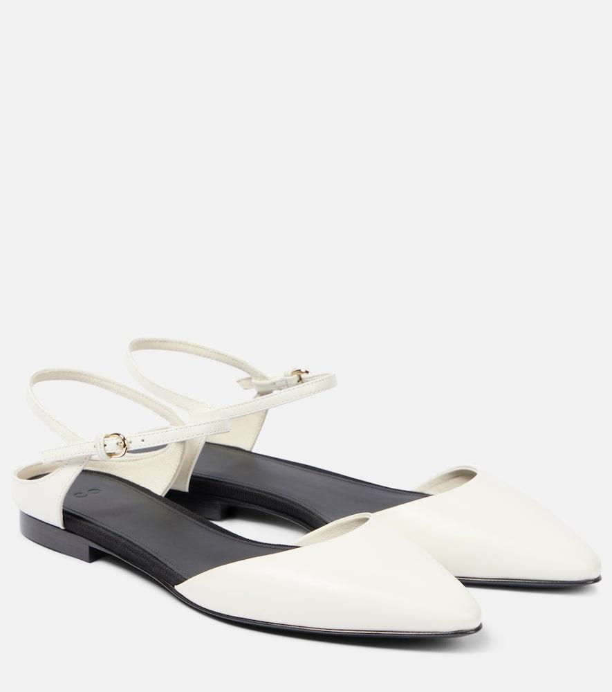 co leather slingback flats