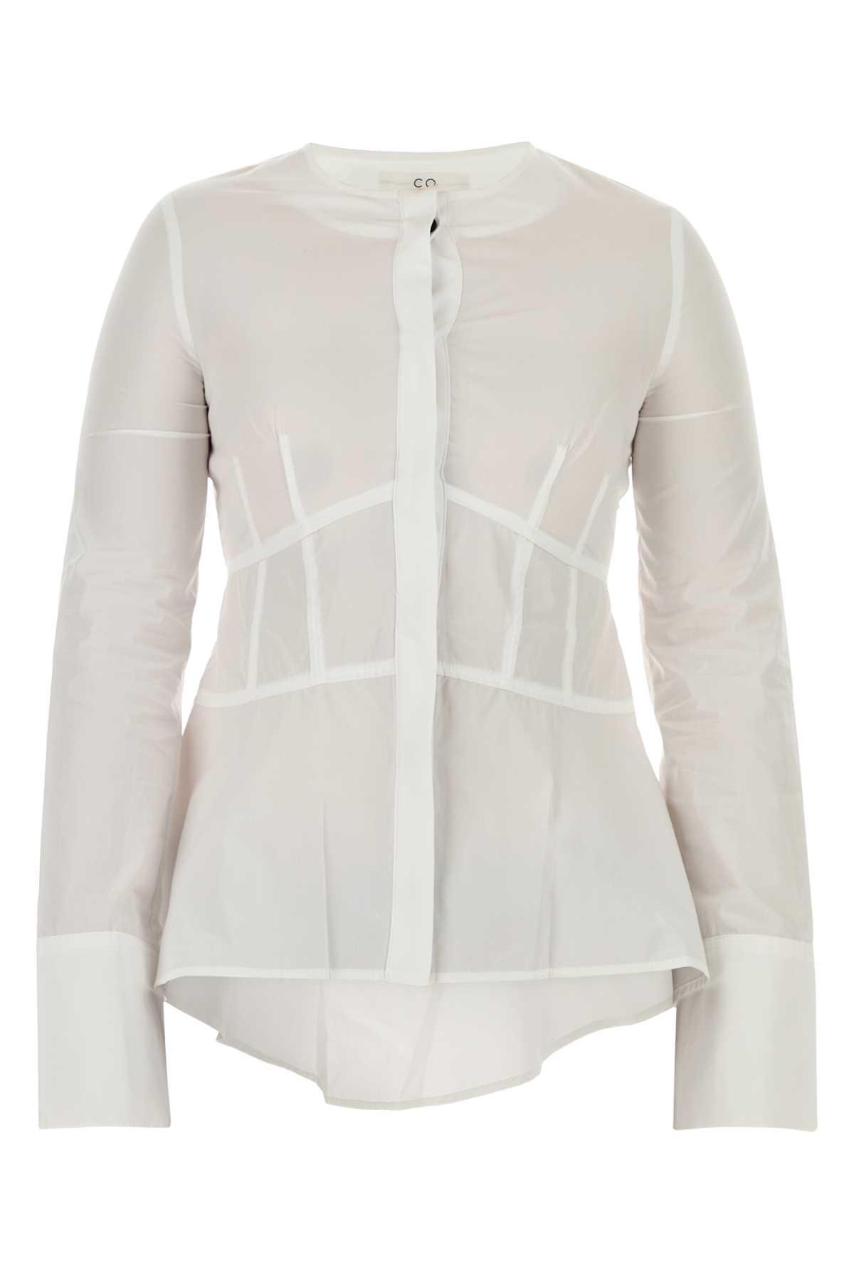 co white poplin shirt