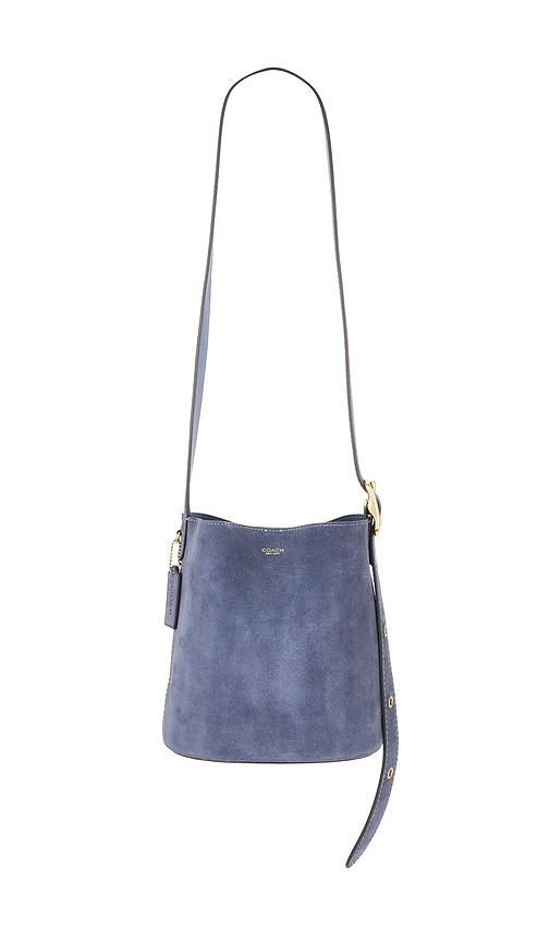 coach bleecker bucket bag 21 in blue.