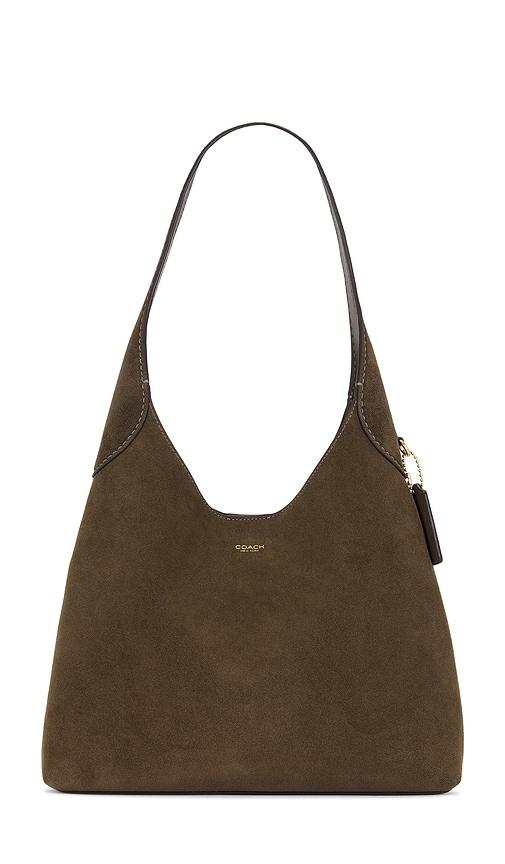 coach brooklyn 28 shoulder bag in olive.