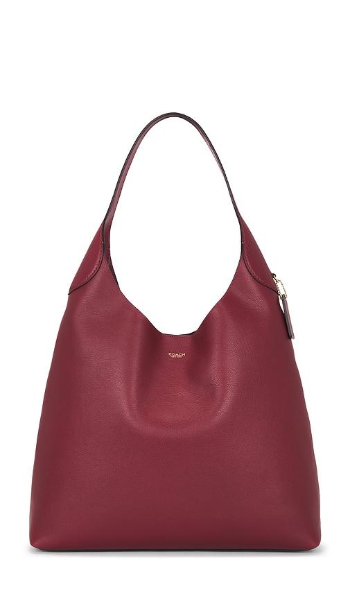 coach brooklyn shoulder bag 39 in burgundy.