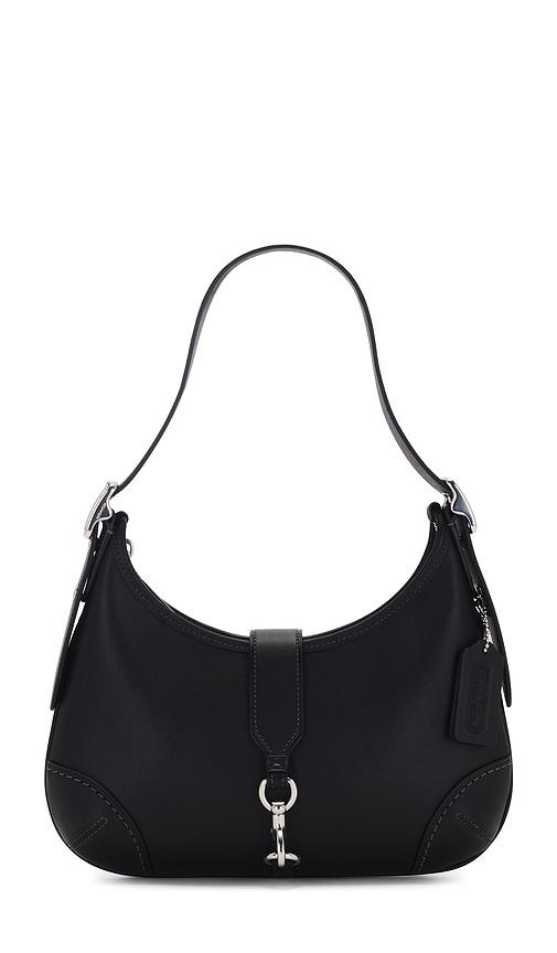 coach hamptons hobo bag in black.