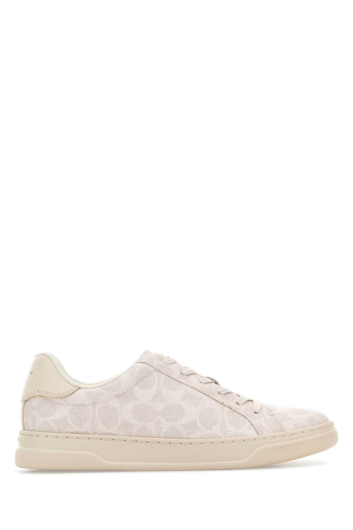 coach printed canvas high line sneakers