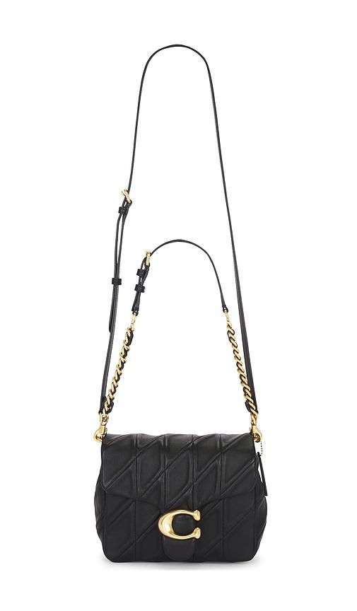 coach times square tabby bag in black.