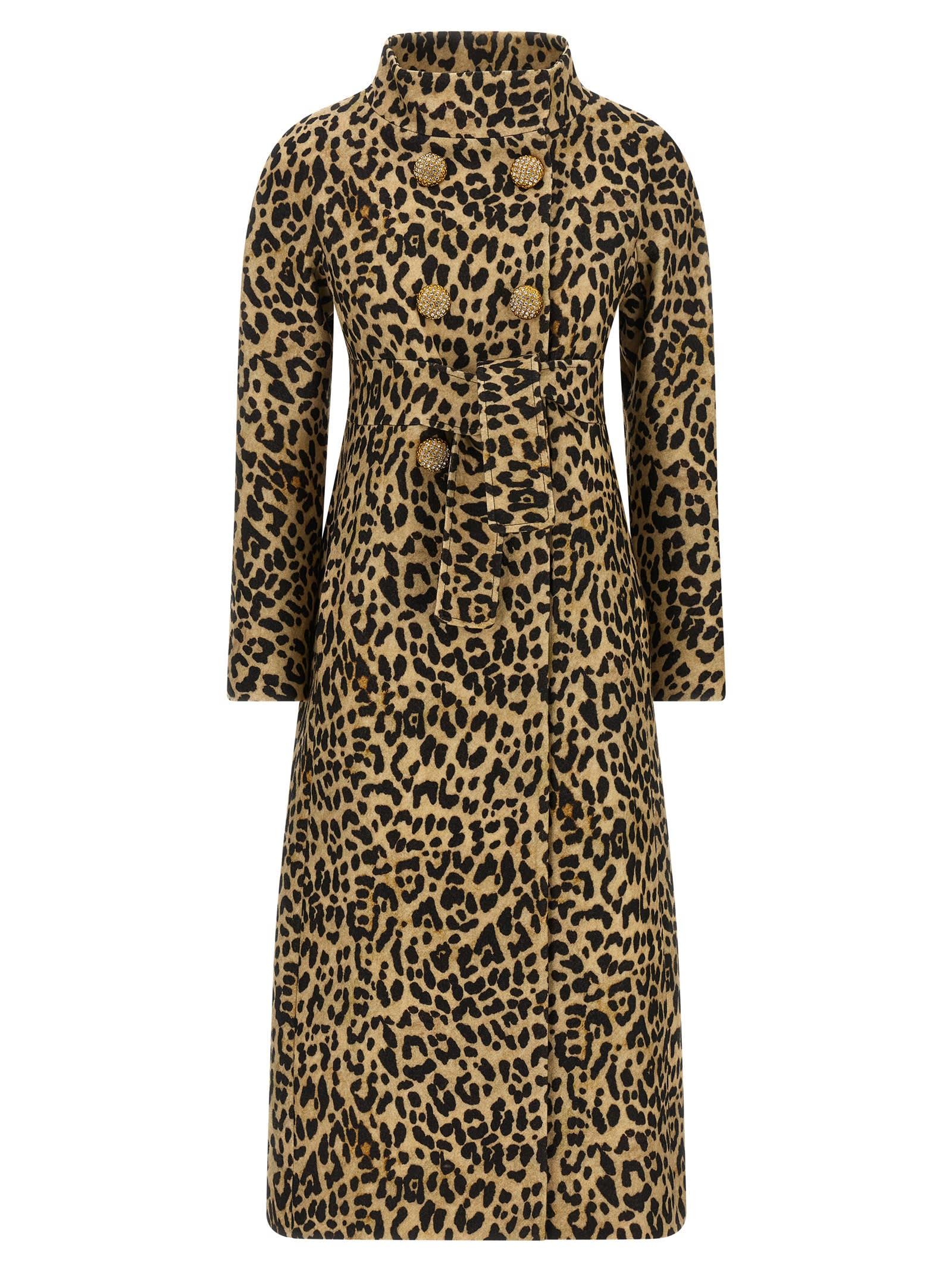coat valentino garavani animal print cloth
