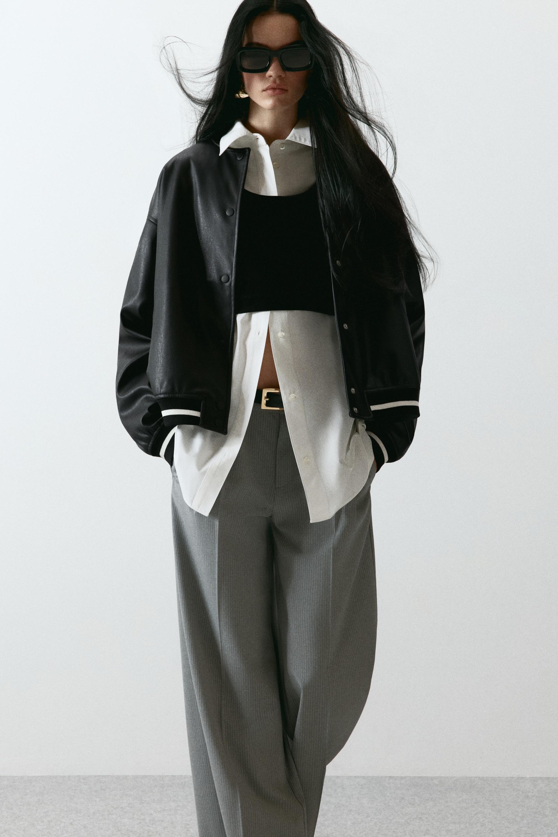 coated bomber jacket