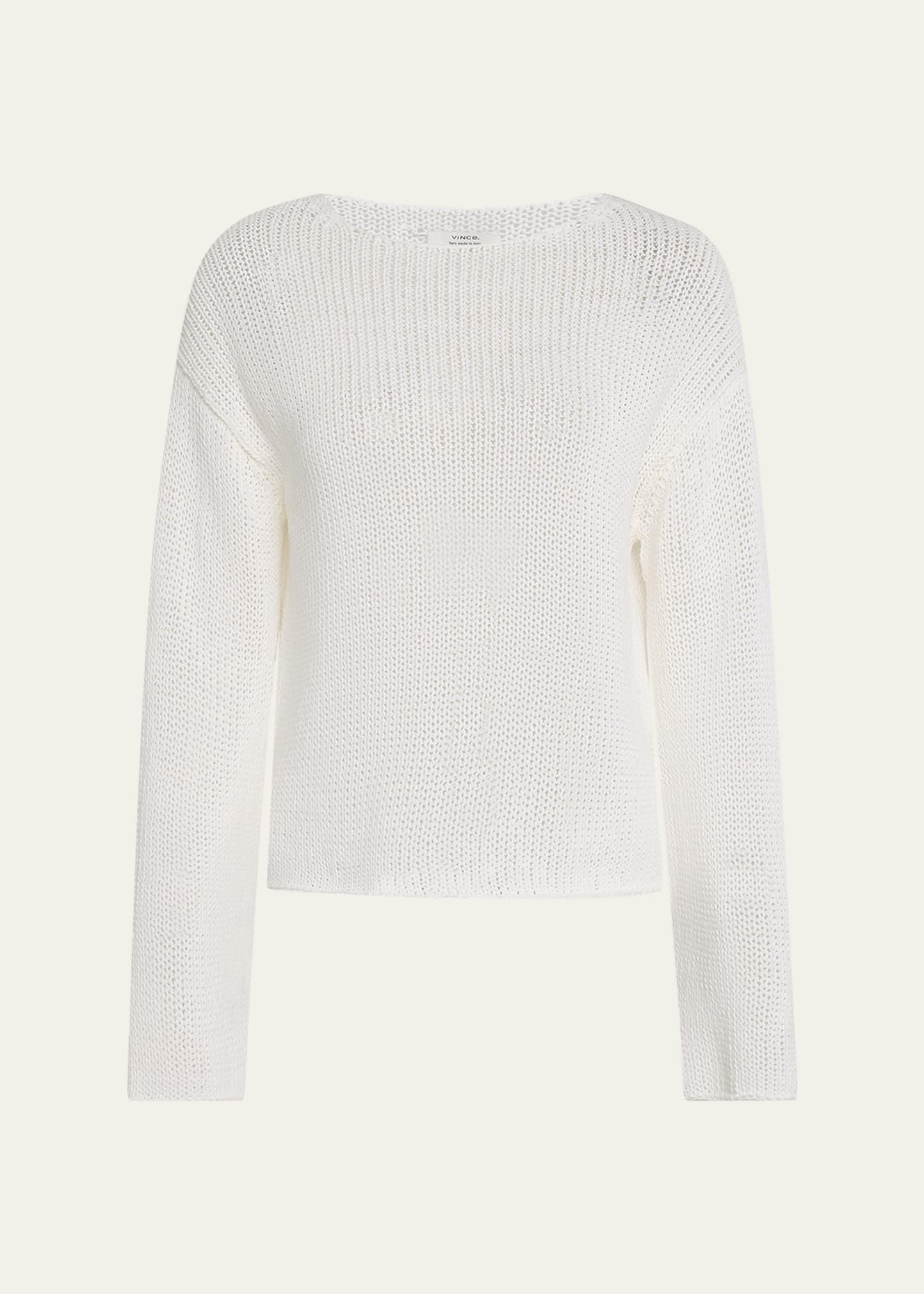 coated cotton pullover