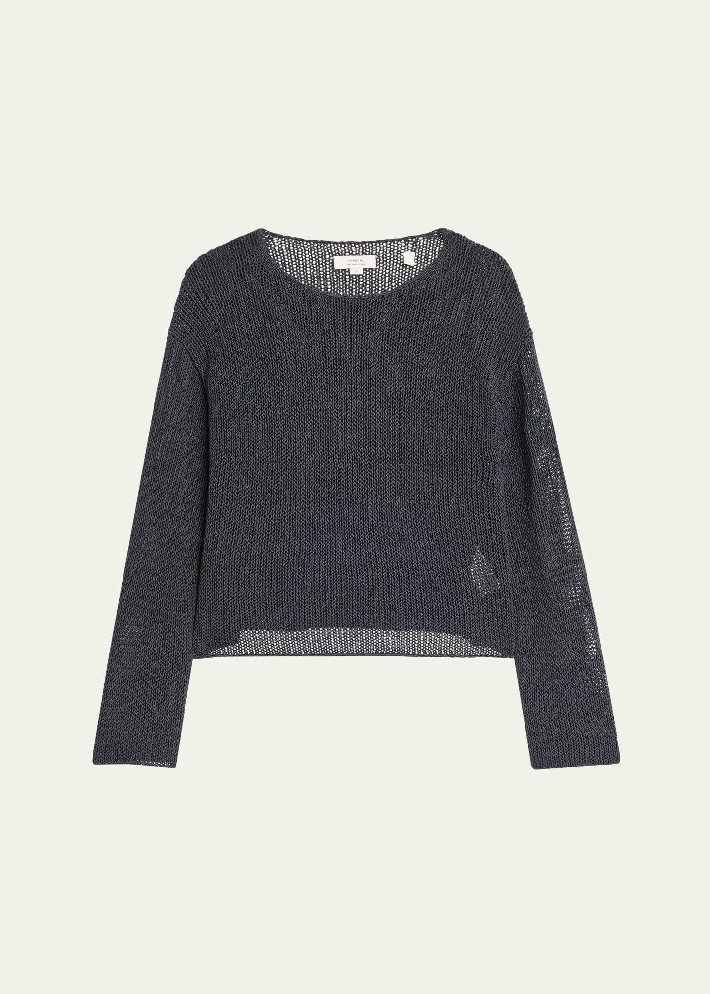 coated cotton pullover