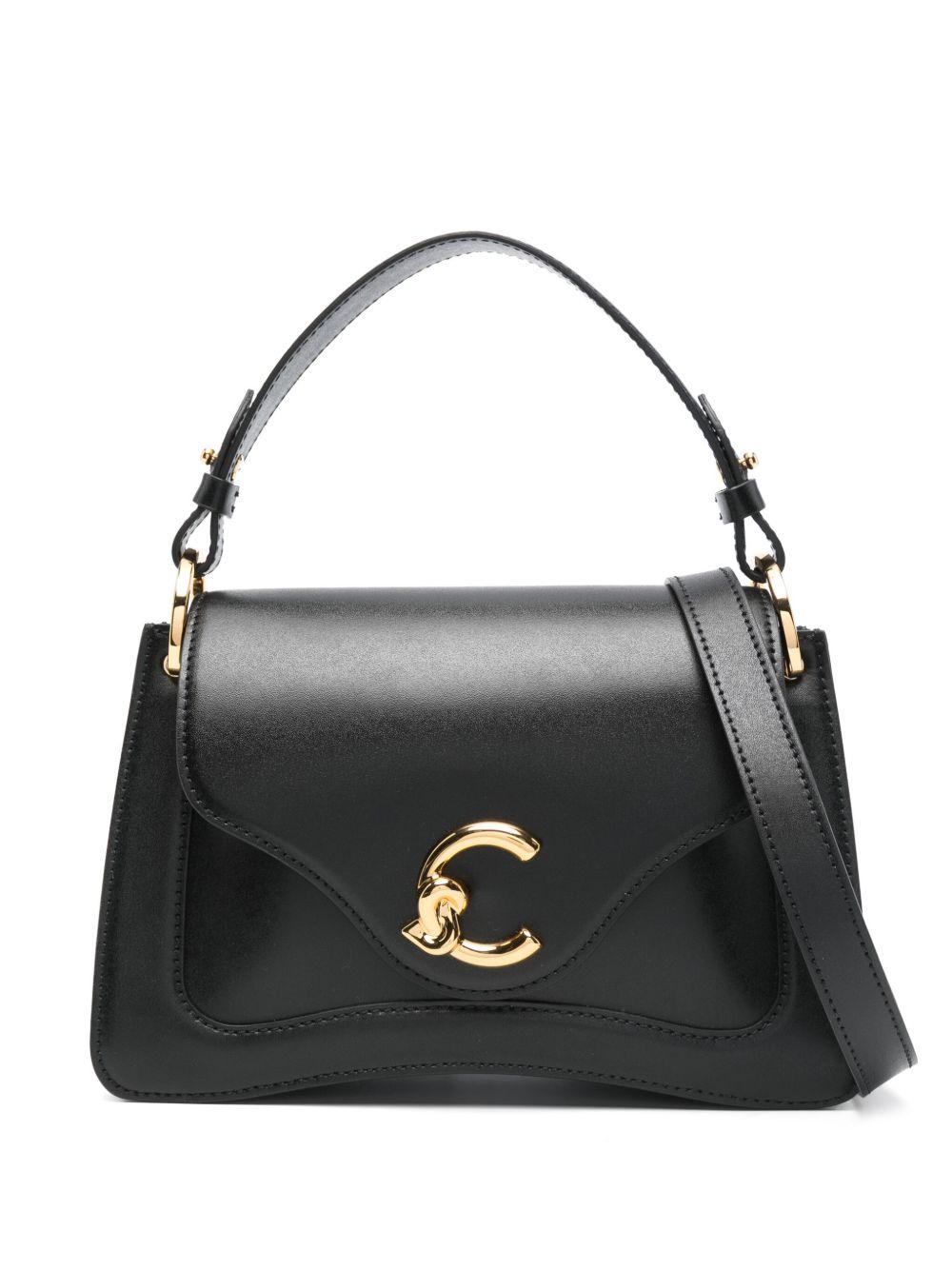 coccinelle bags black leather - women