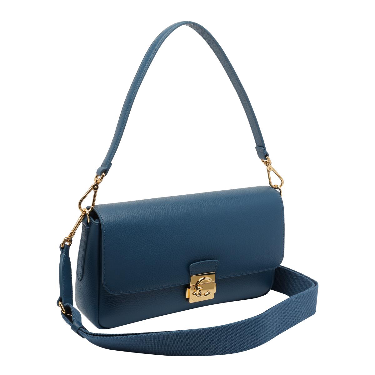 coccinelle bags blue calf leather - women