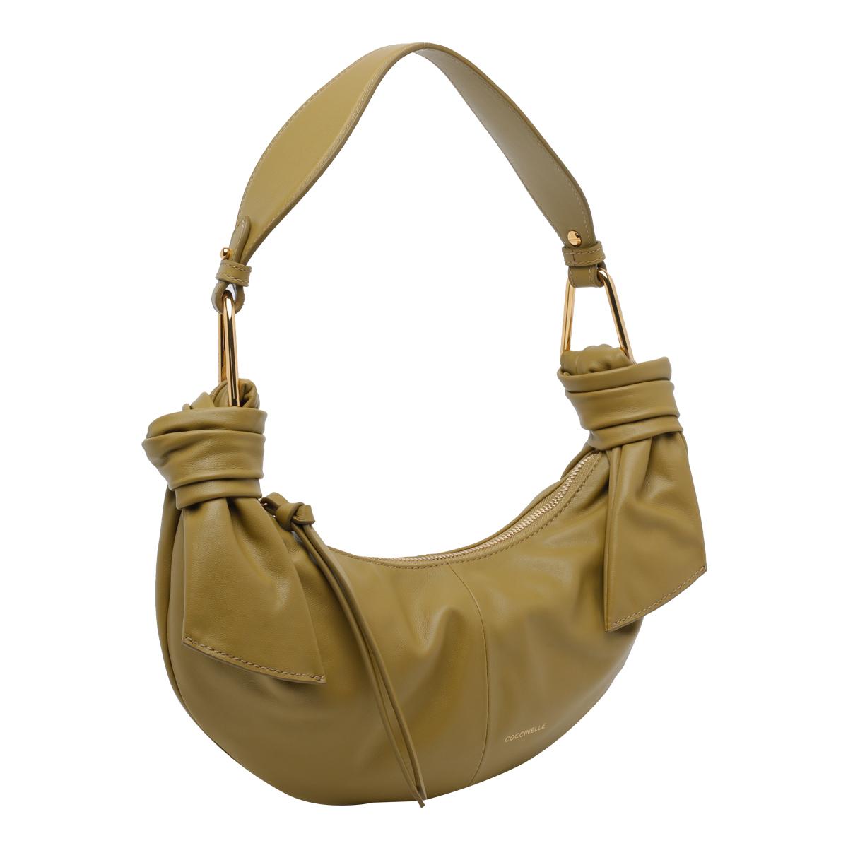coccinelle bags green calf leather - women