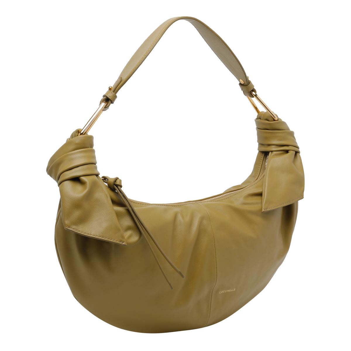 coccinelle bags green calf leather - women