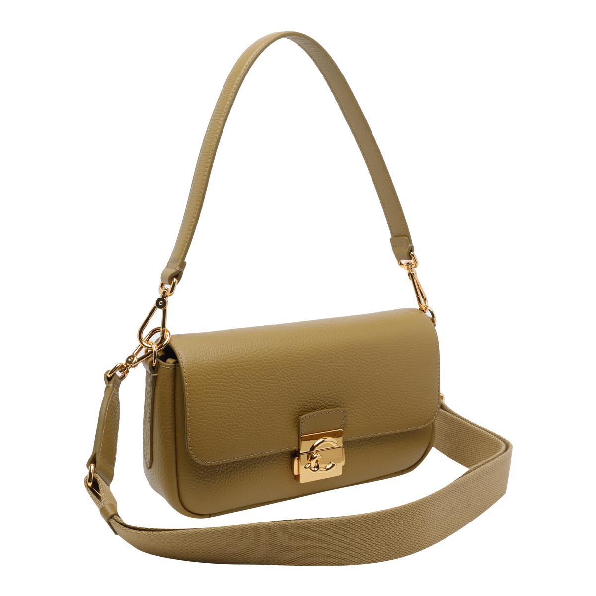 coccinelle bags green calf leather - women