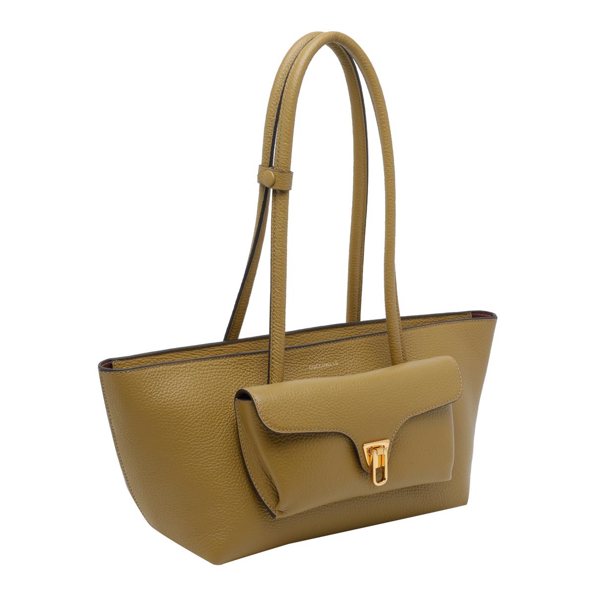 coccinelle bags green calf leather - women