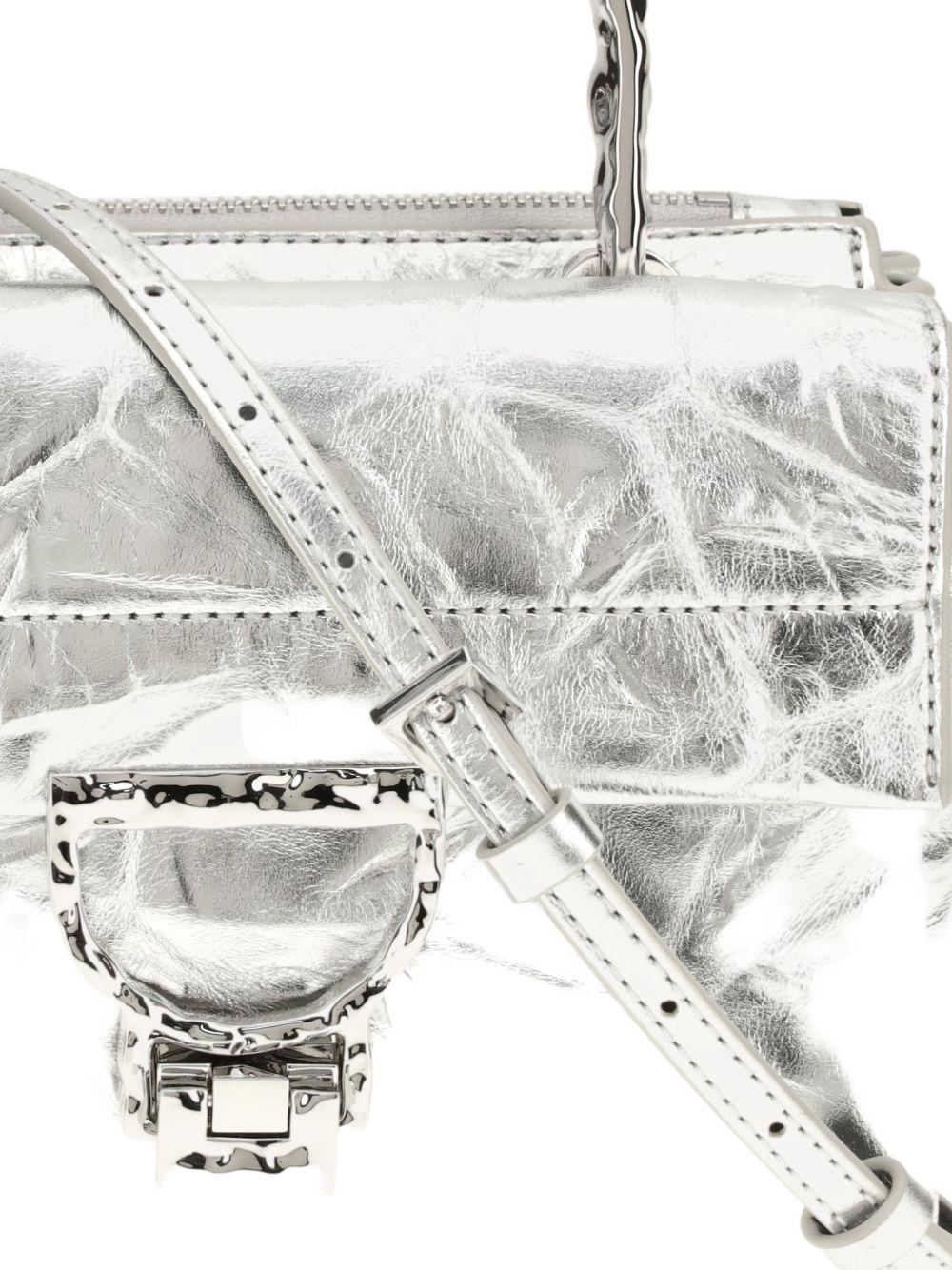 coccinelle bags silver leather - women
