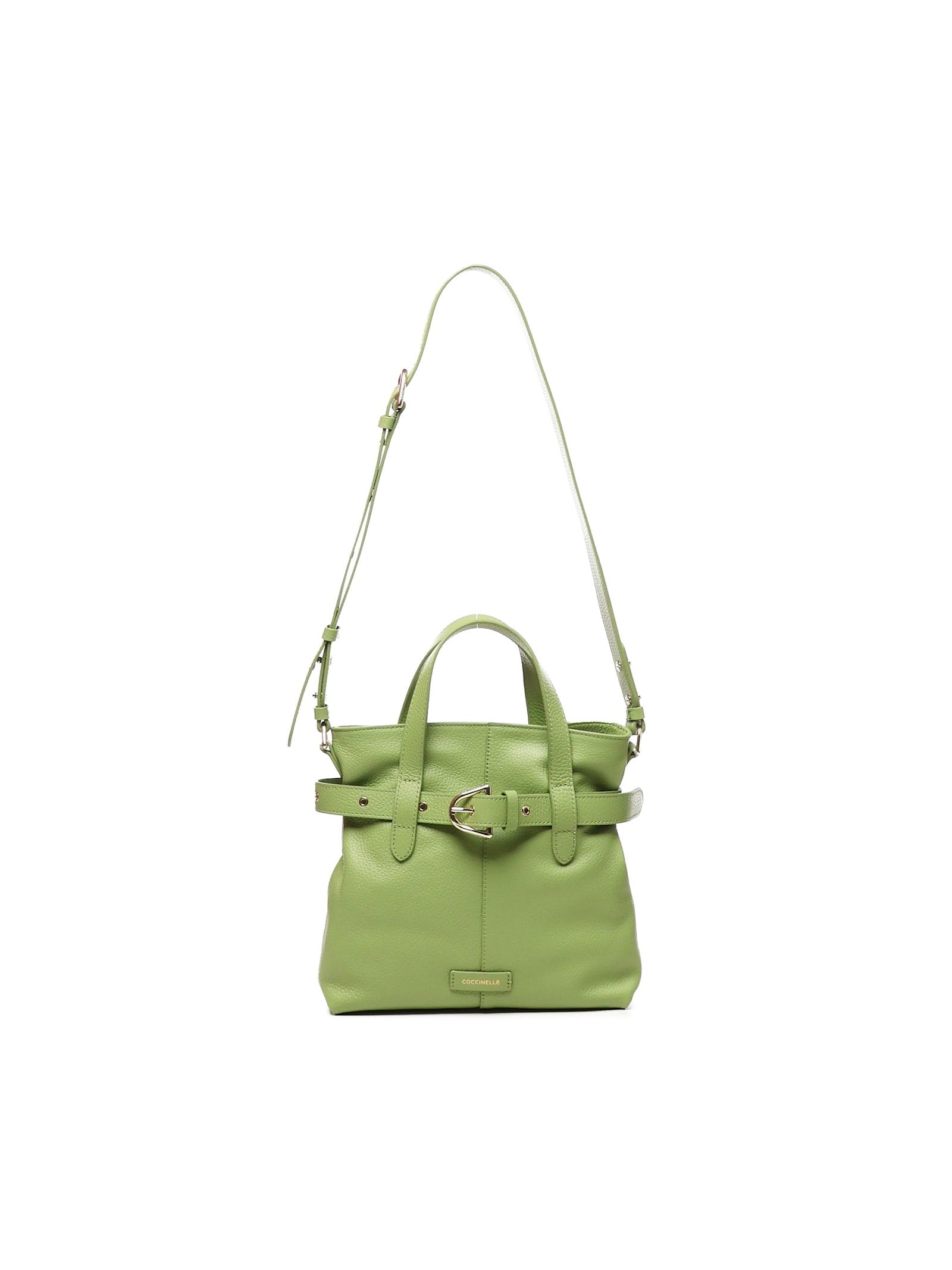 coccinelle bucket bag with buckle