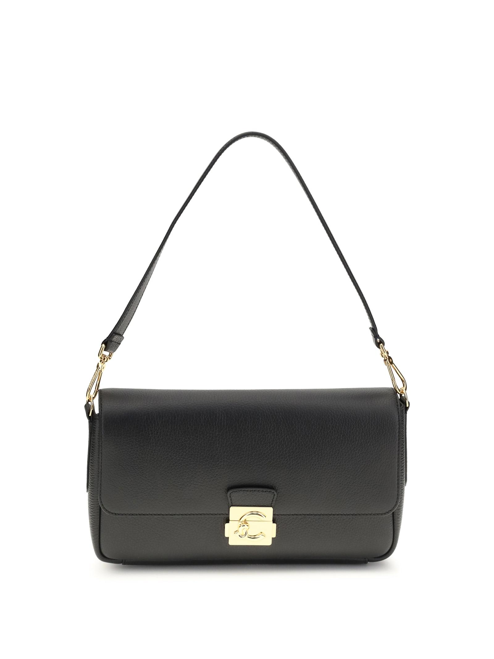 coccinelle c-me lock medium shoulder bag