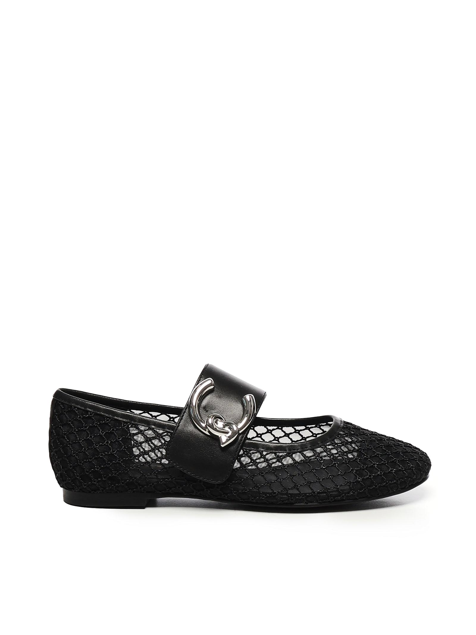 coccinelle c-me mesh ballet flats