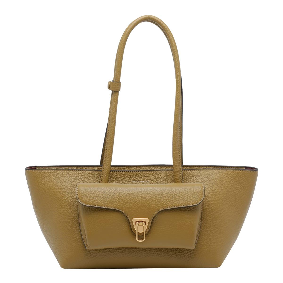 coccinelle double beat shoulder bag