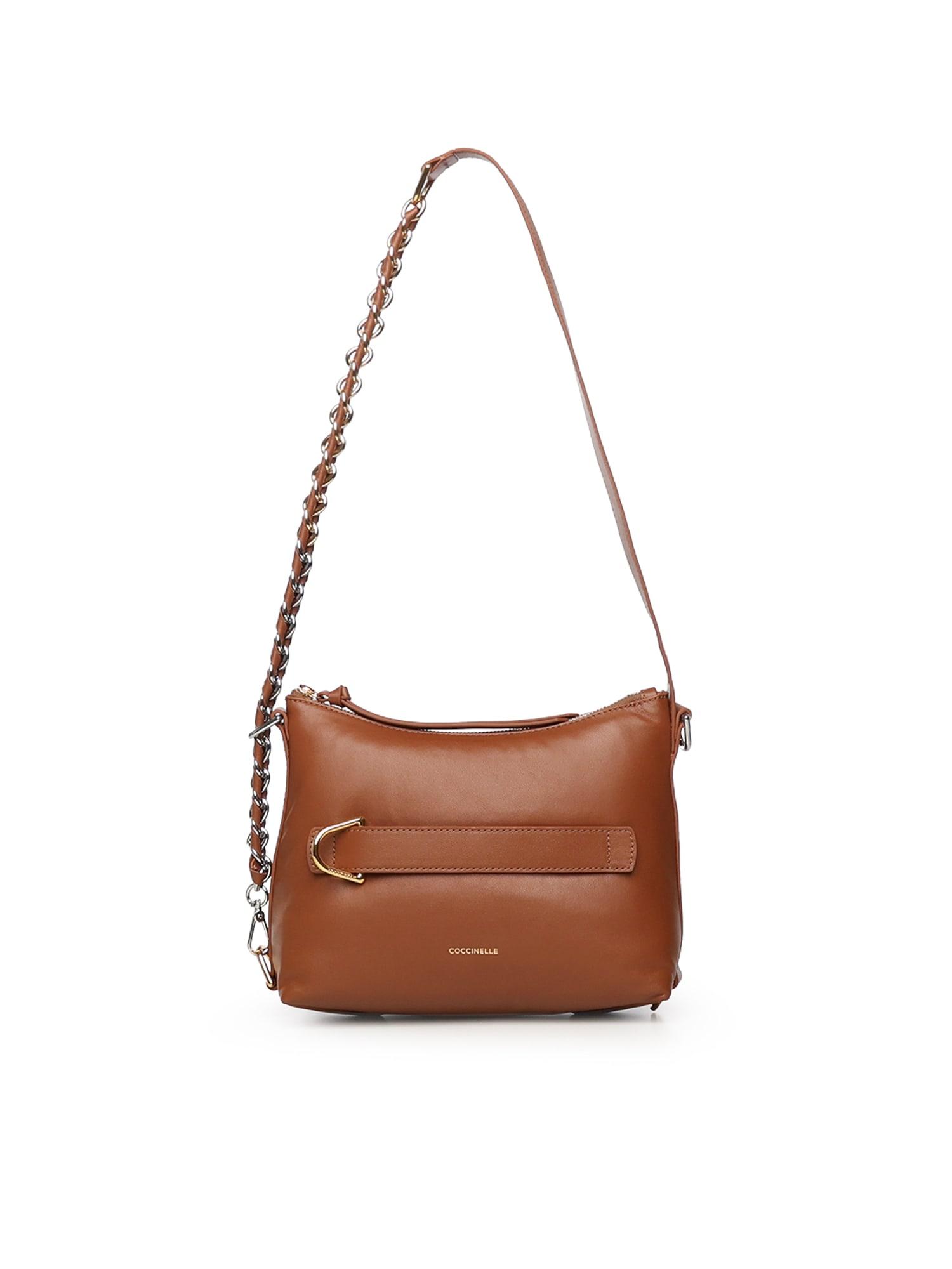 coccinelle gretel puffy nappa bag