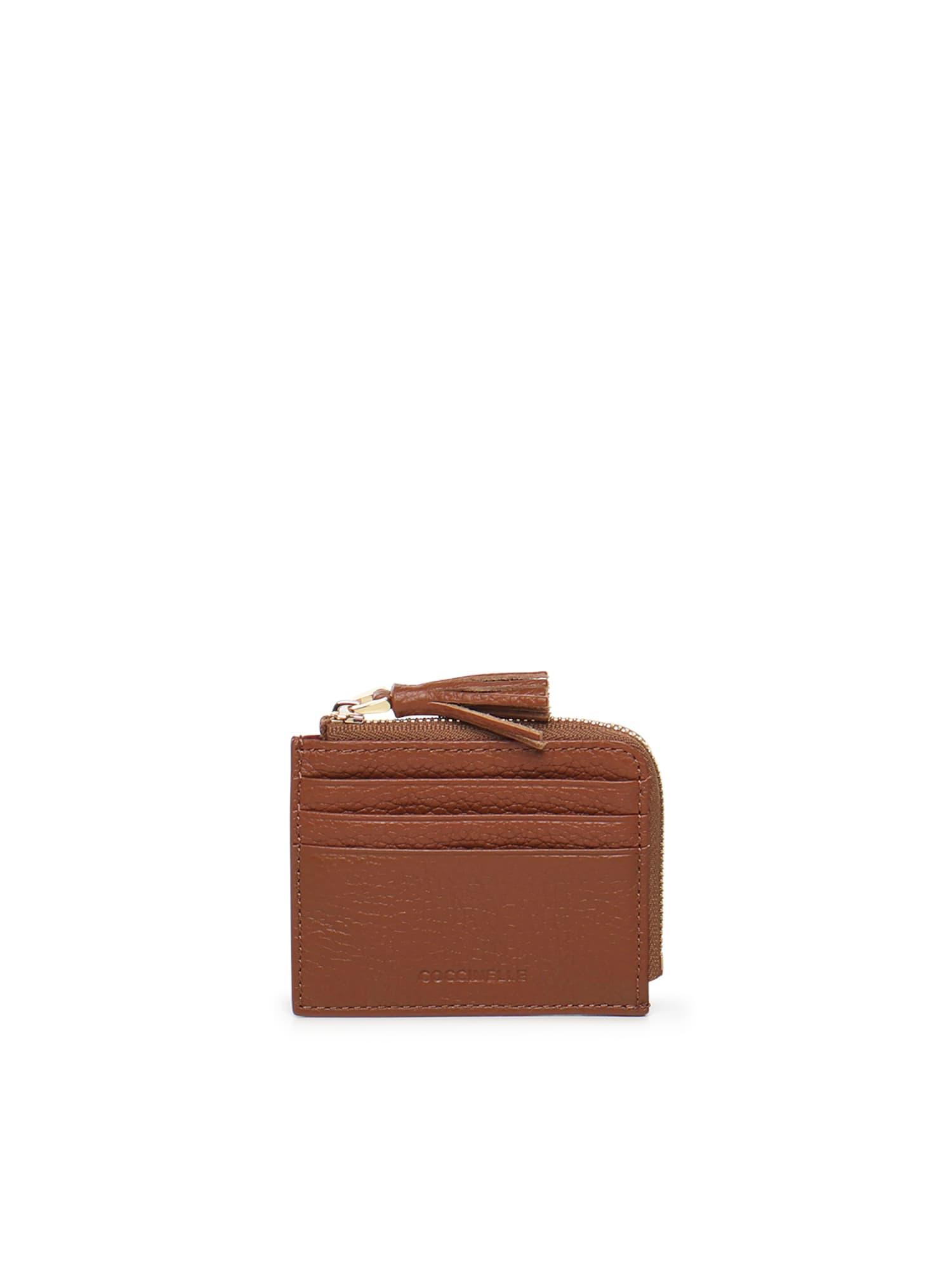 coccinelle leather card holder