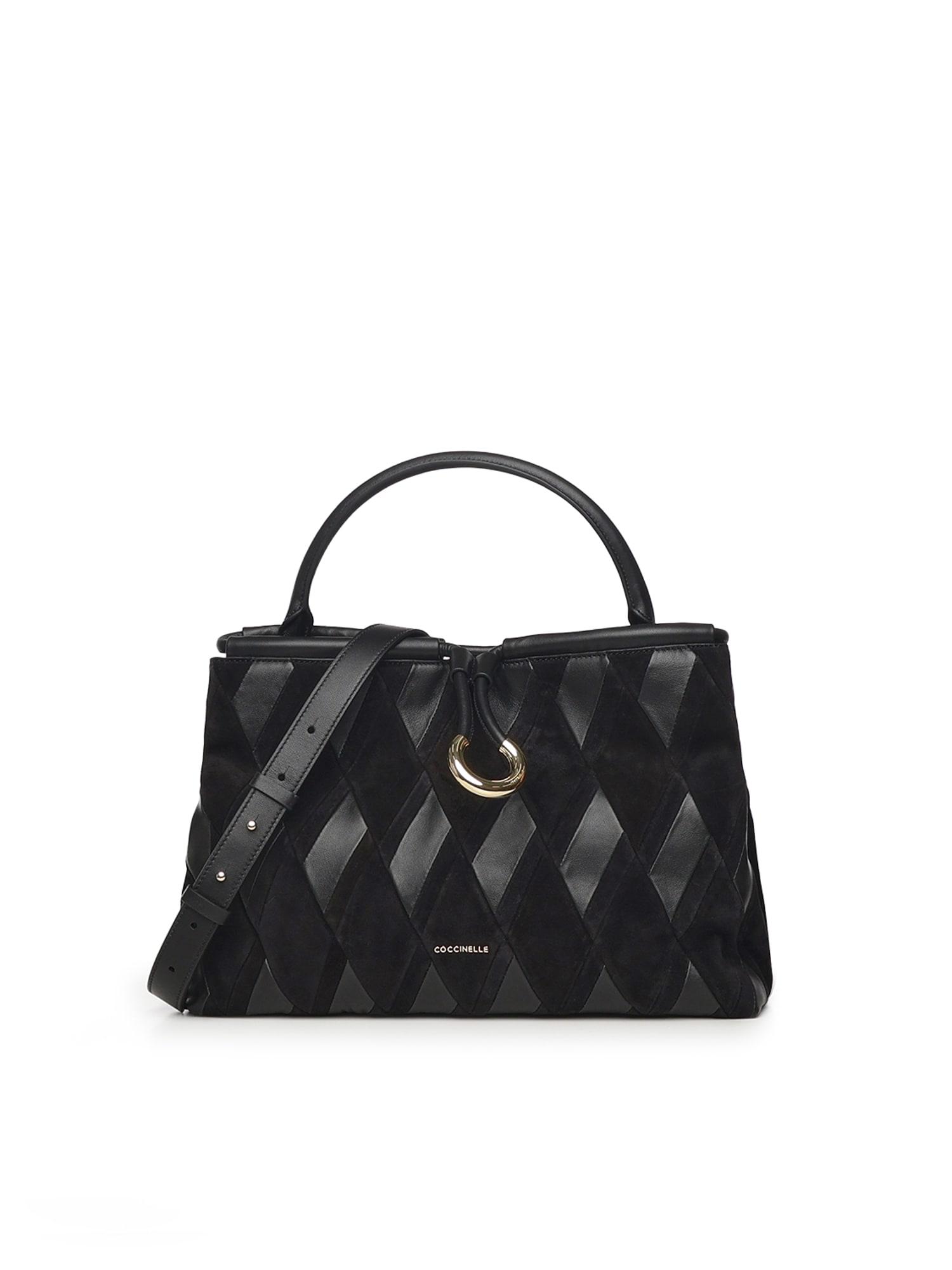 coccinelle lisbet patch handbag