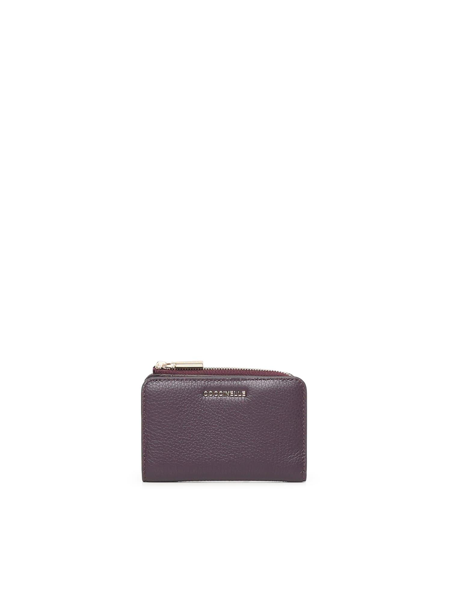 coccinelle soft wallet with zip