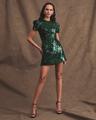 coco a-line sequin mini dress