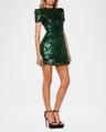 coco a-line sequin mini dress