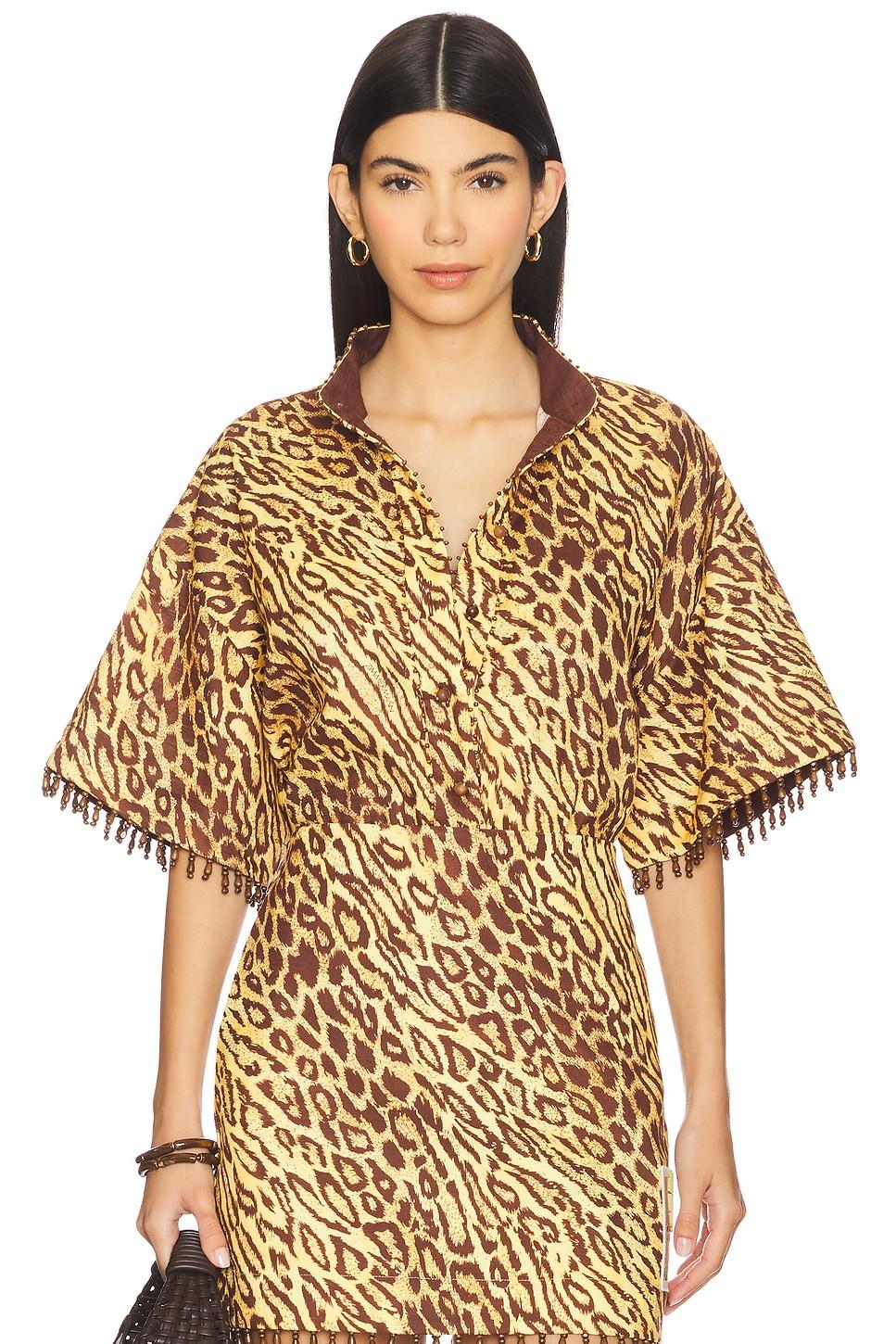 coco beaded fringe shirt