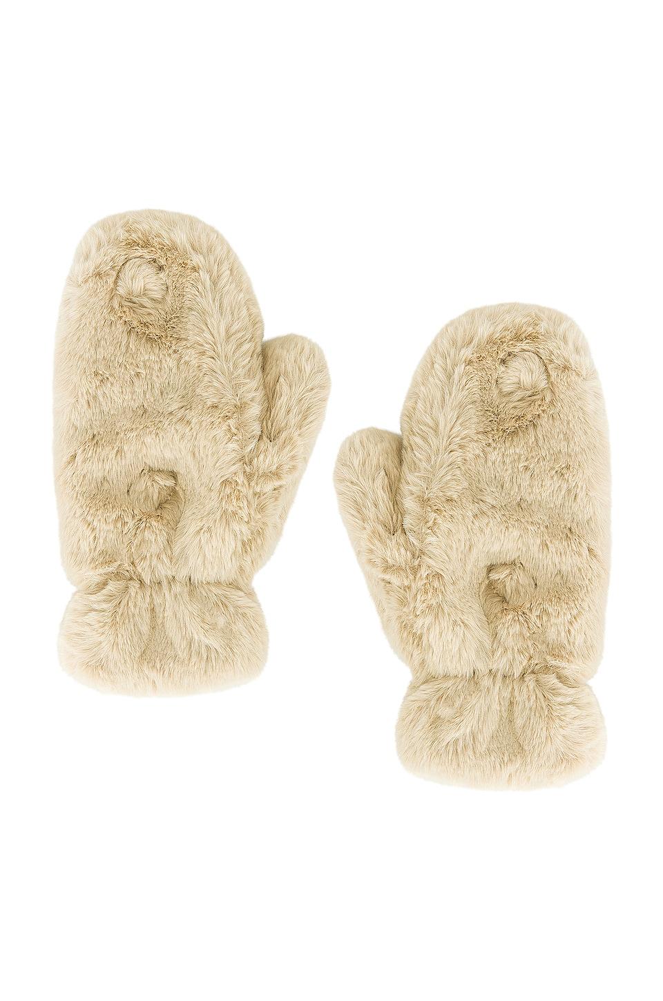 coco faux fur gloves