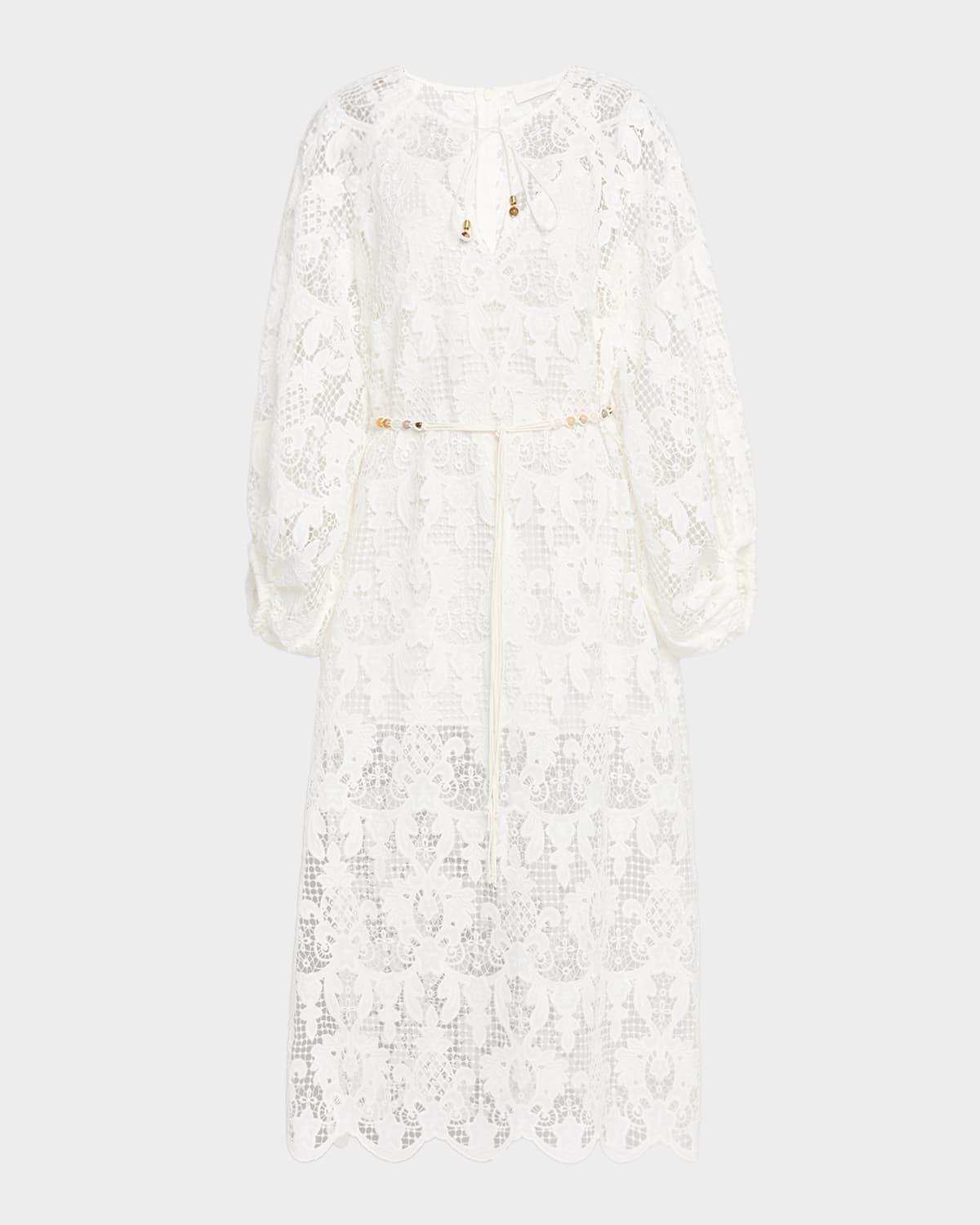 coco lace midi dress