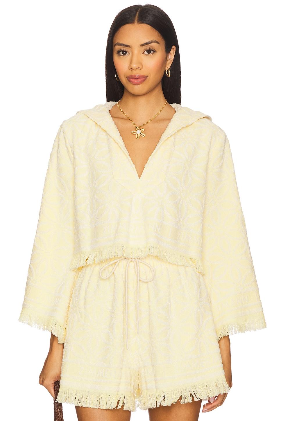 coco towelling hooded top