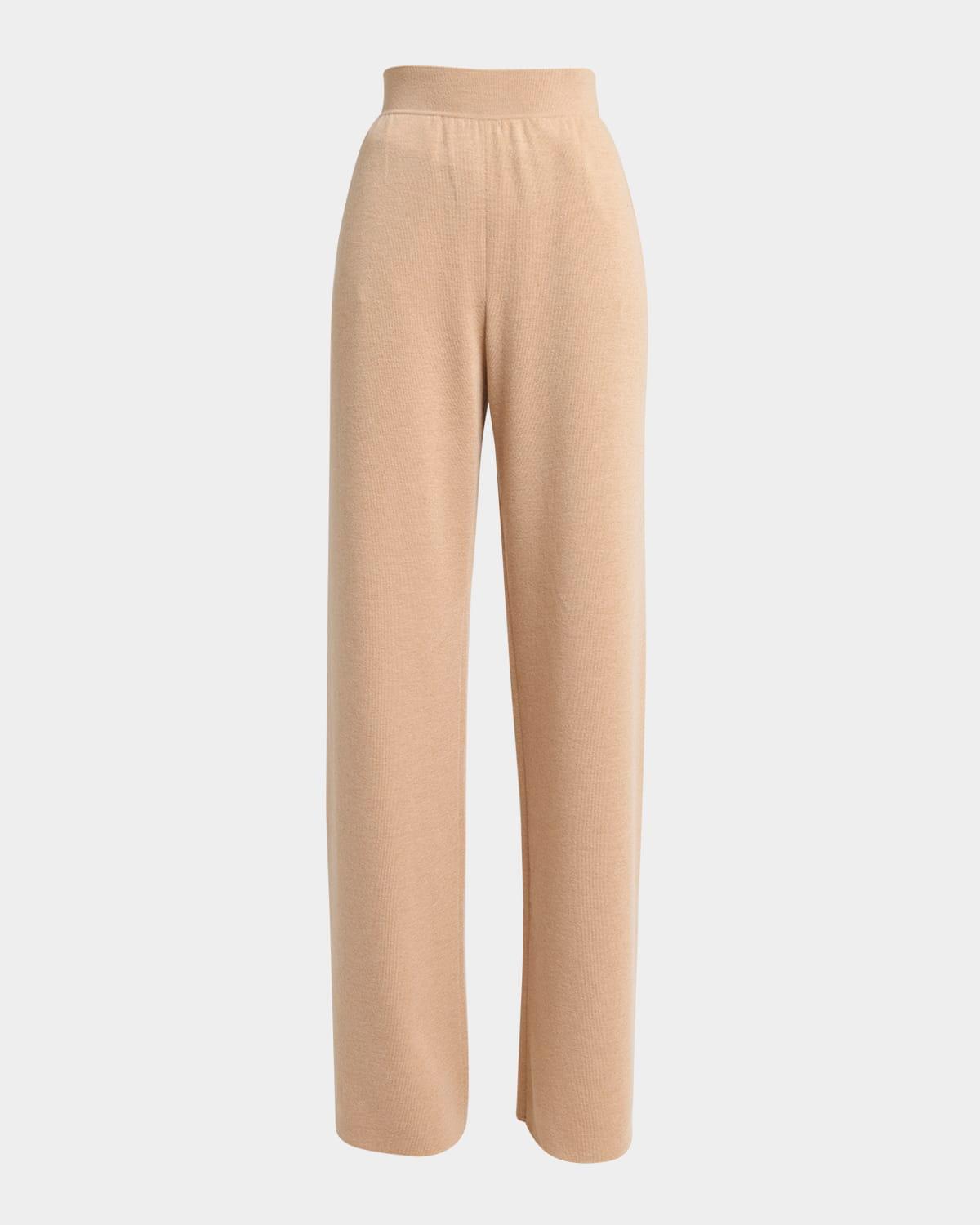 cocooning delicate cashmere-silk trousers