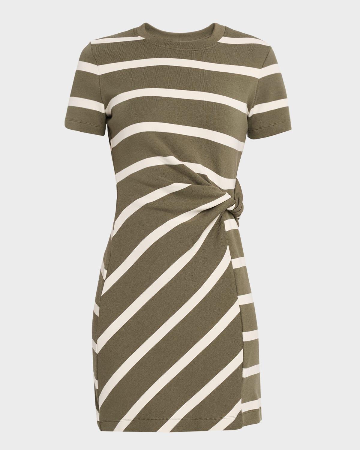 cody stripe short-sleeve t-shirt dress