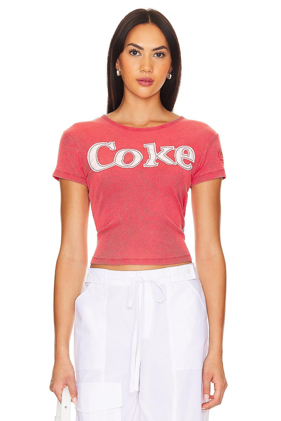 coke patchwork baby rib tee