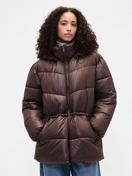 coldcontrol max midi puffer coat