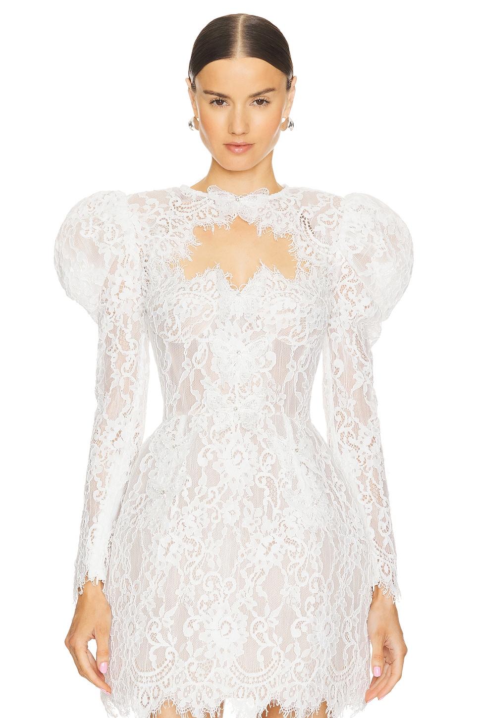 colette blanc lace bolero