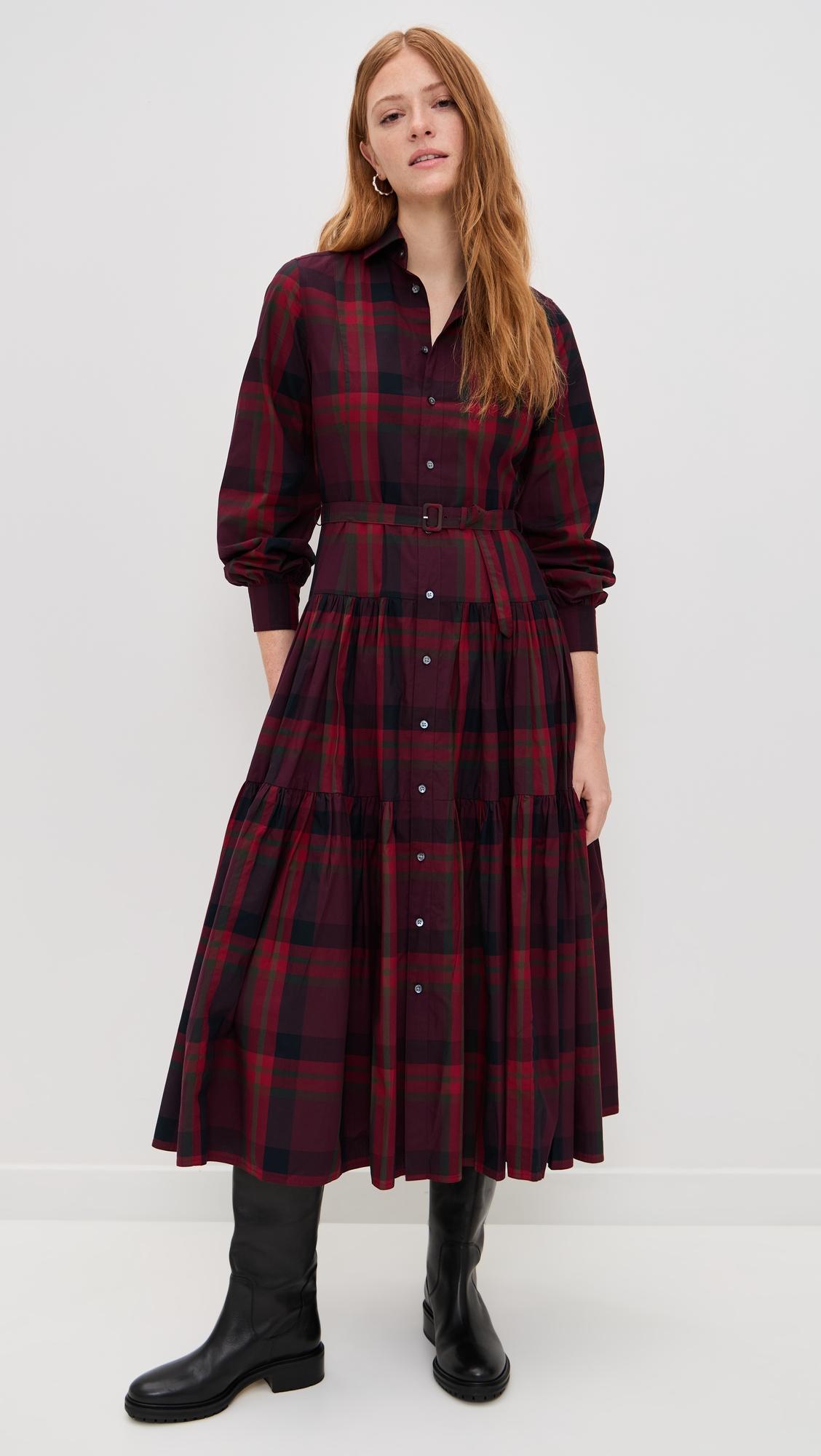 collared long sleeve dress