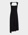collas sleeveless high-low midi dress