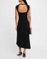 collas sleeveless high-low midi dress