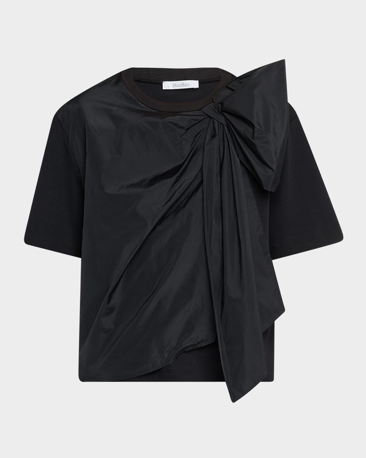 colle draped bow short-sleeve t-shirt