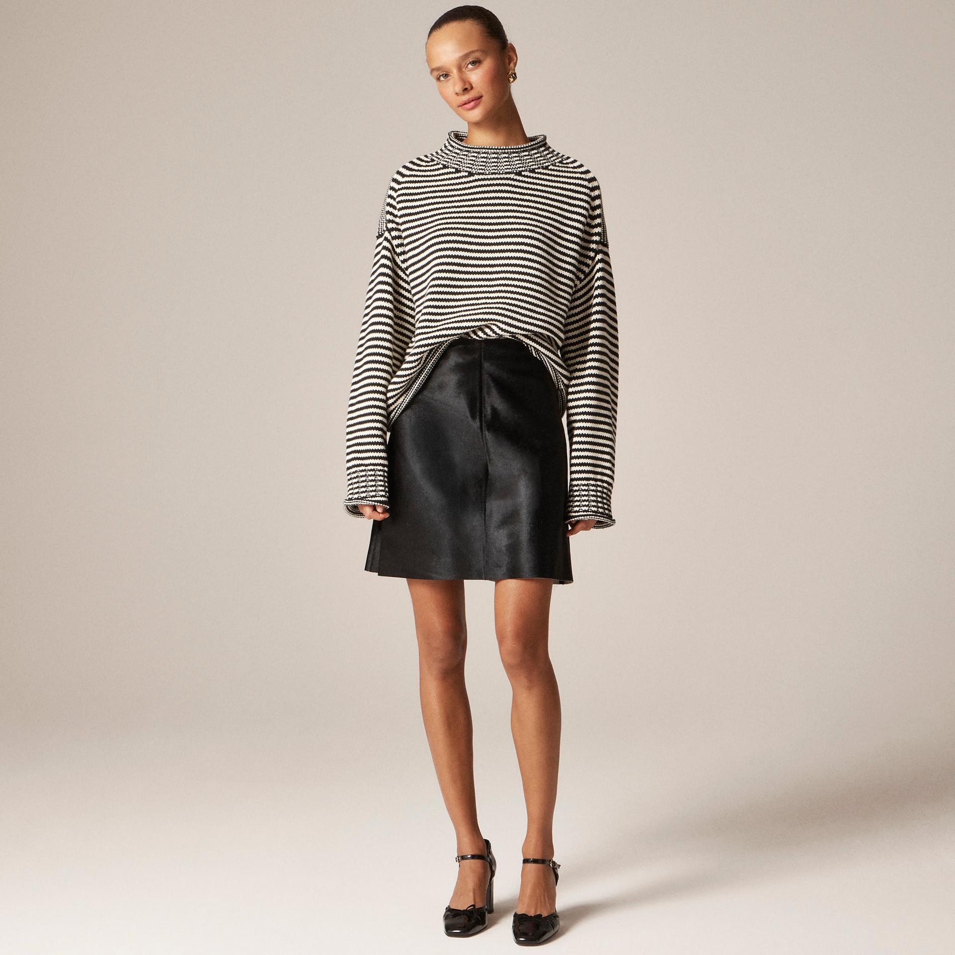 collection fairfax skirt in calf hair