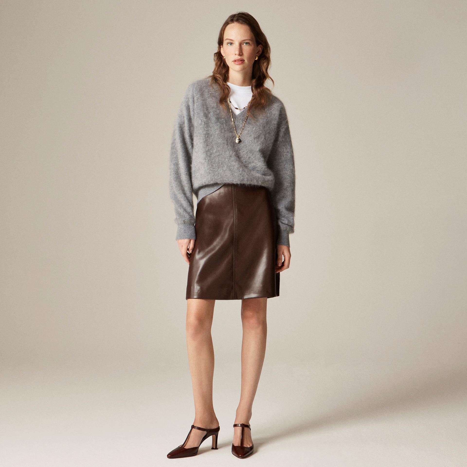 collection fairfax skirt in studded faux leather