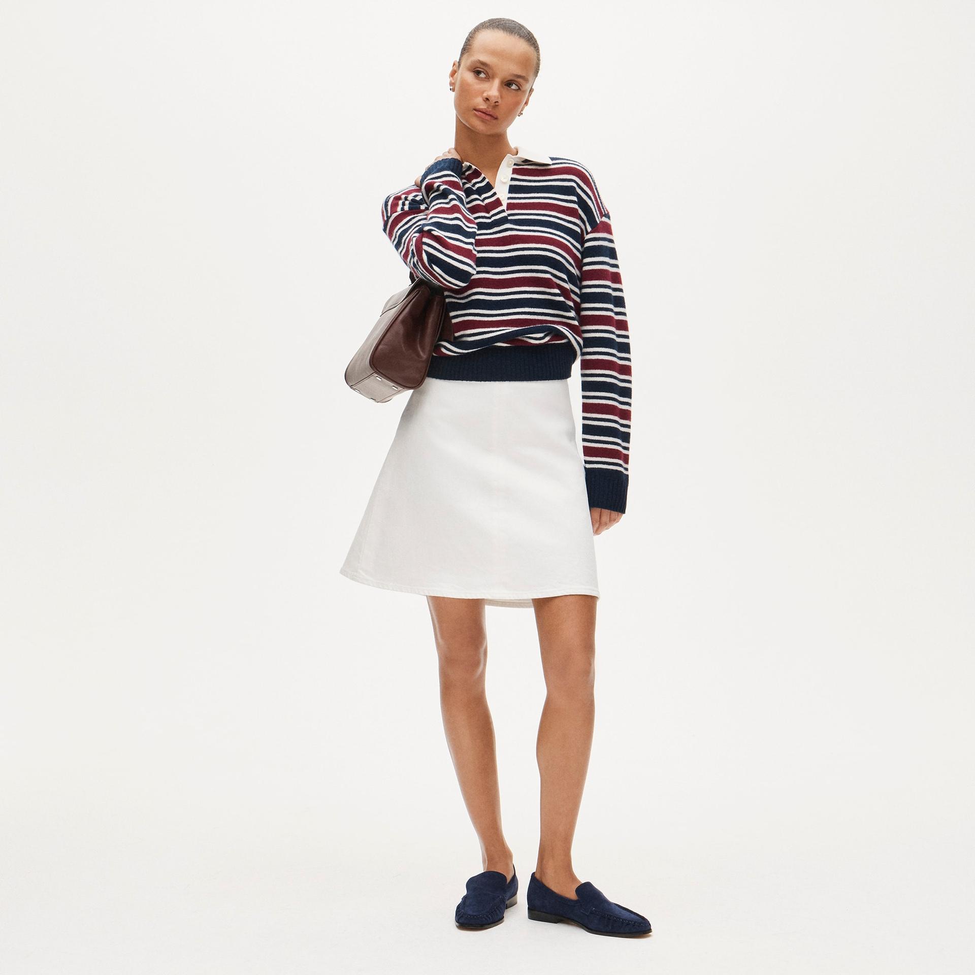 collection fairfax skirt in studded faux leather