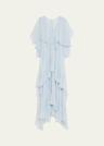 collia silk chiffon maxi dress