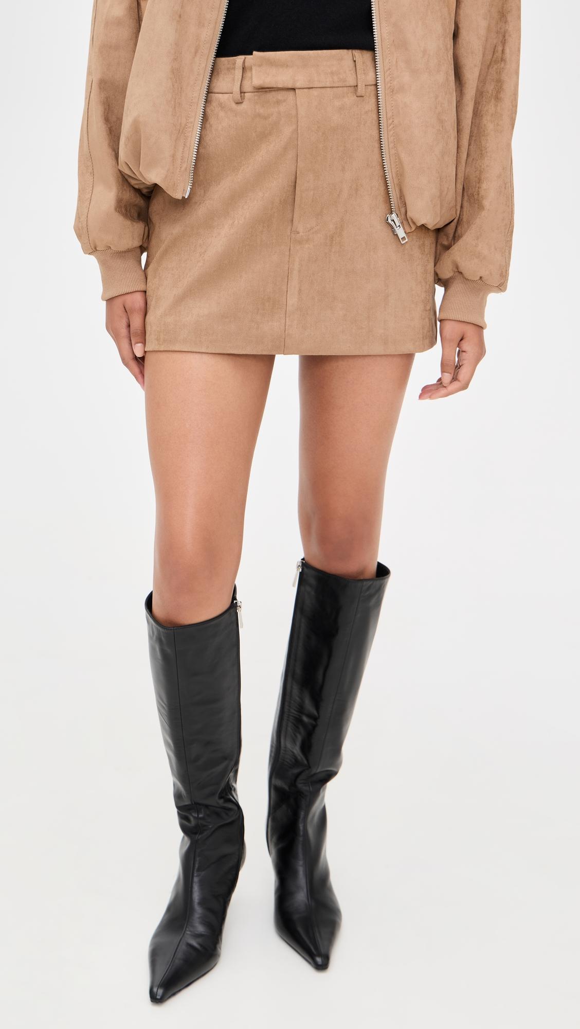 collins suede mini skirt